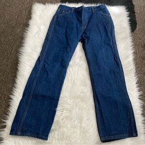 Roebucks Blue Denim Jeans Mens Size 36 X 31 
Workwear Vintage Sears USA